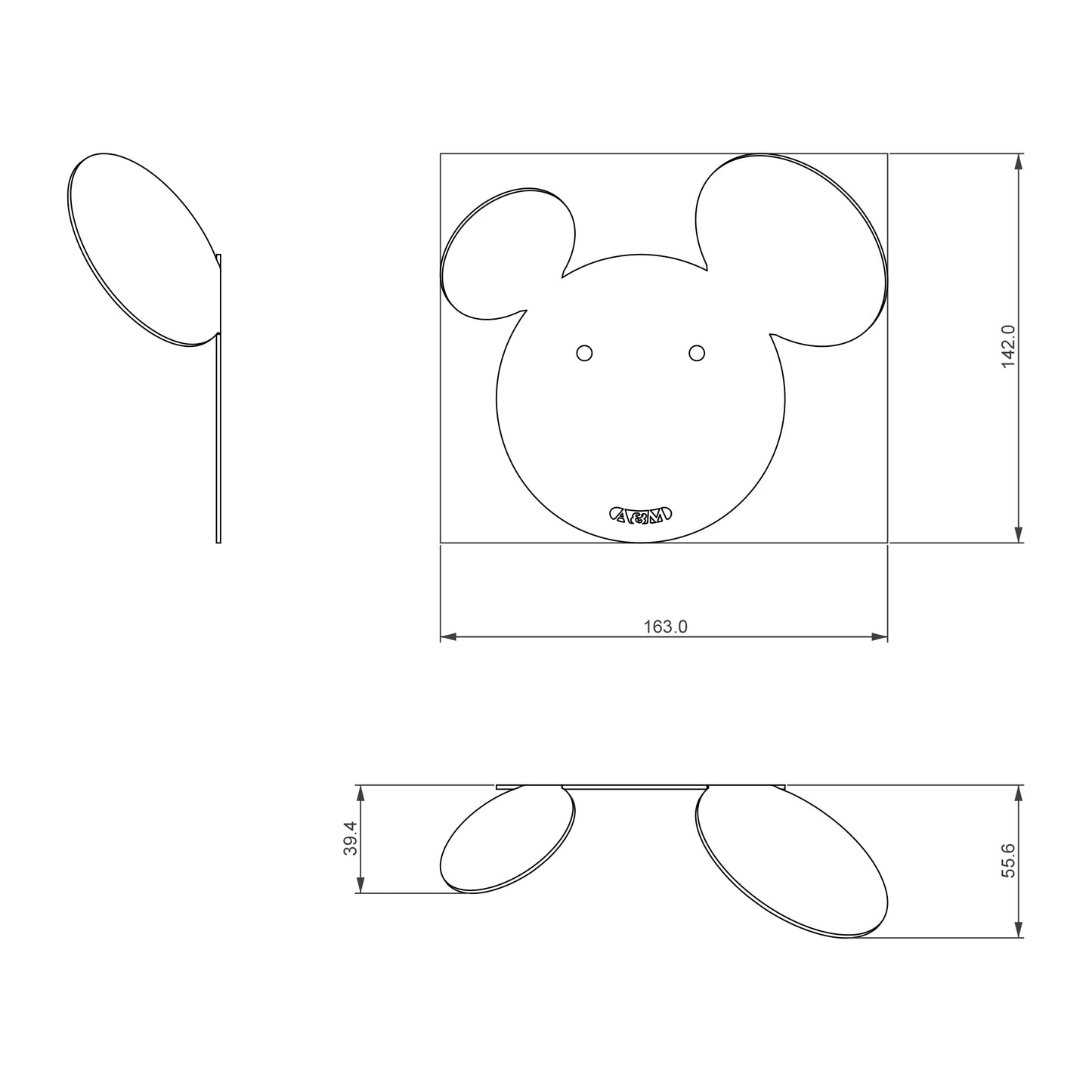 Set ganci appendiabiti Mik (2 pz.)