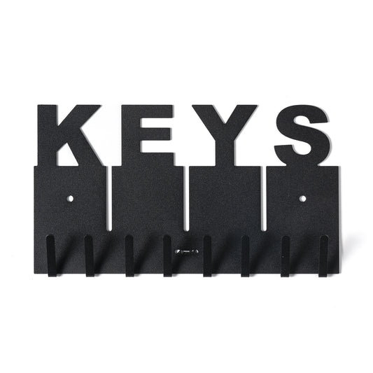 Porta chiavi con scritta Keys, color nero