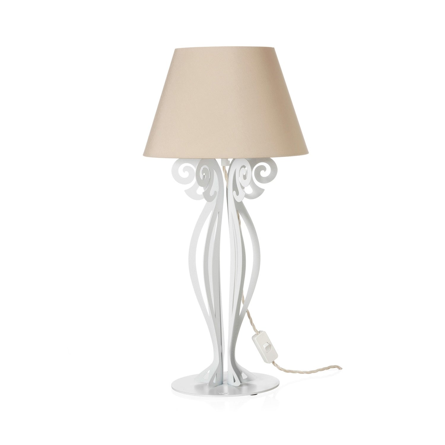 Lampada da tavolo con paralume moderna Circeo bassa