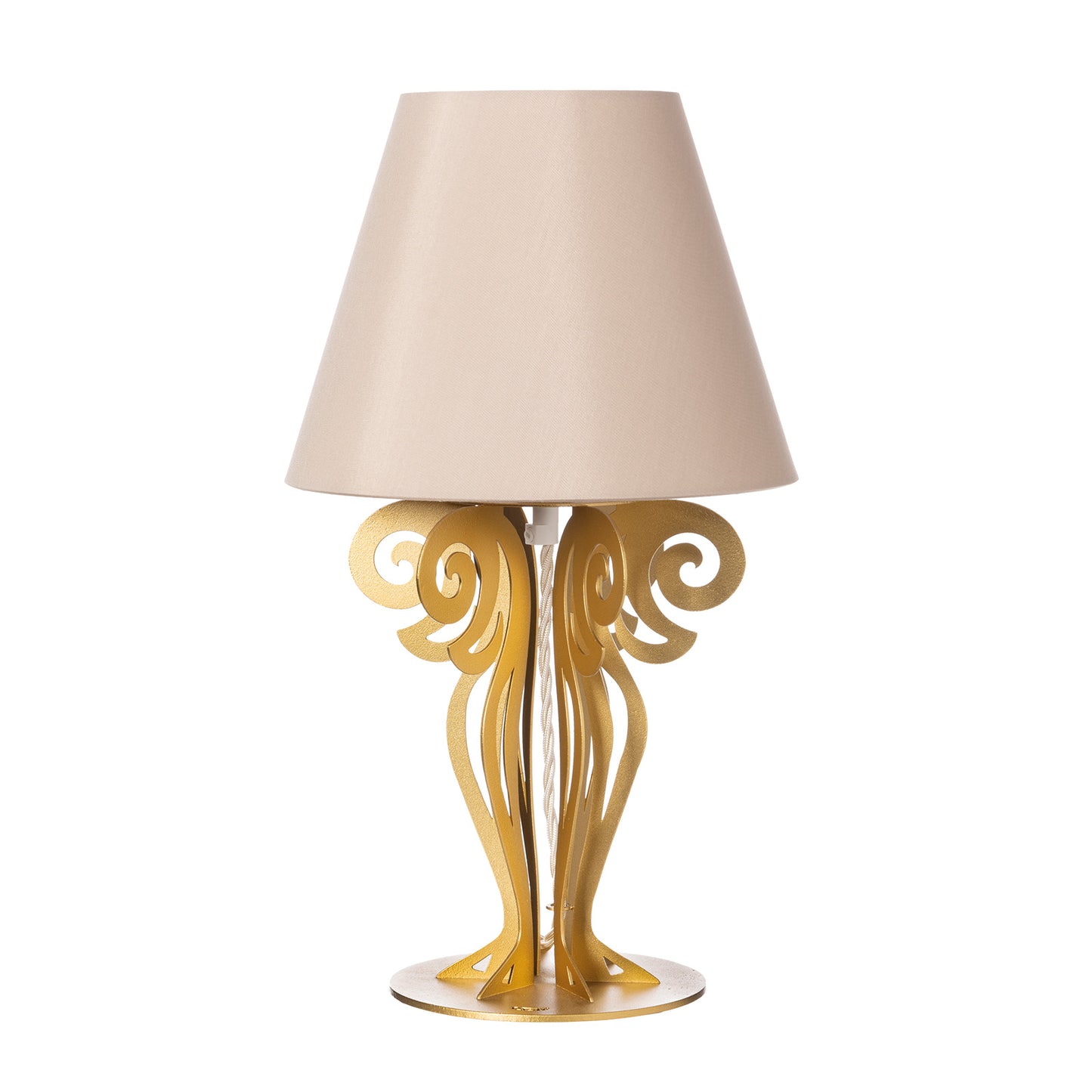 Piccola lampada da tavolo con paralume Circeo