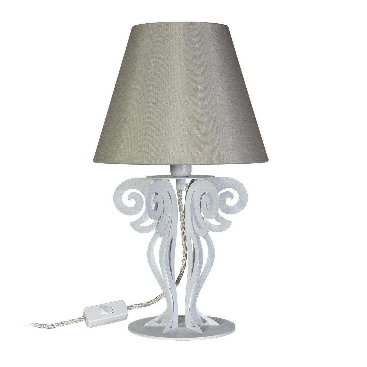 Piccola lampada da tavolo con paralume Circeo