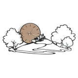 Landscape detail wall clock