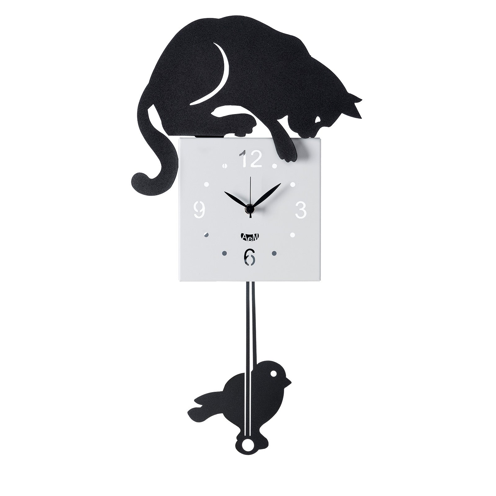 Modern pendulum clock Hunter Cat Arti e Mestieri