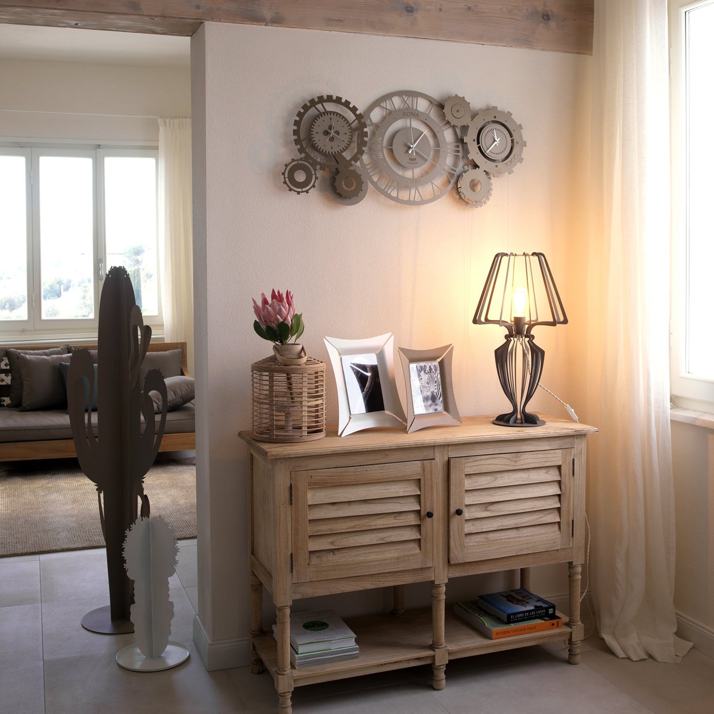 Orologio da parete particolare Fuso Meccano