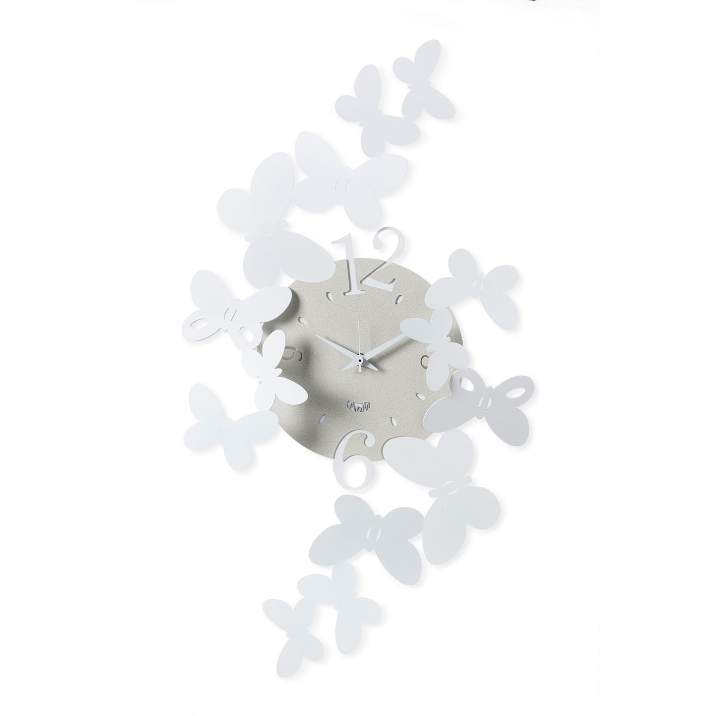 Design wall clock Papillon butterflies small