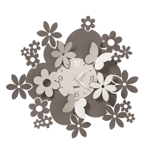 Special wall clock with flowers Daisy