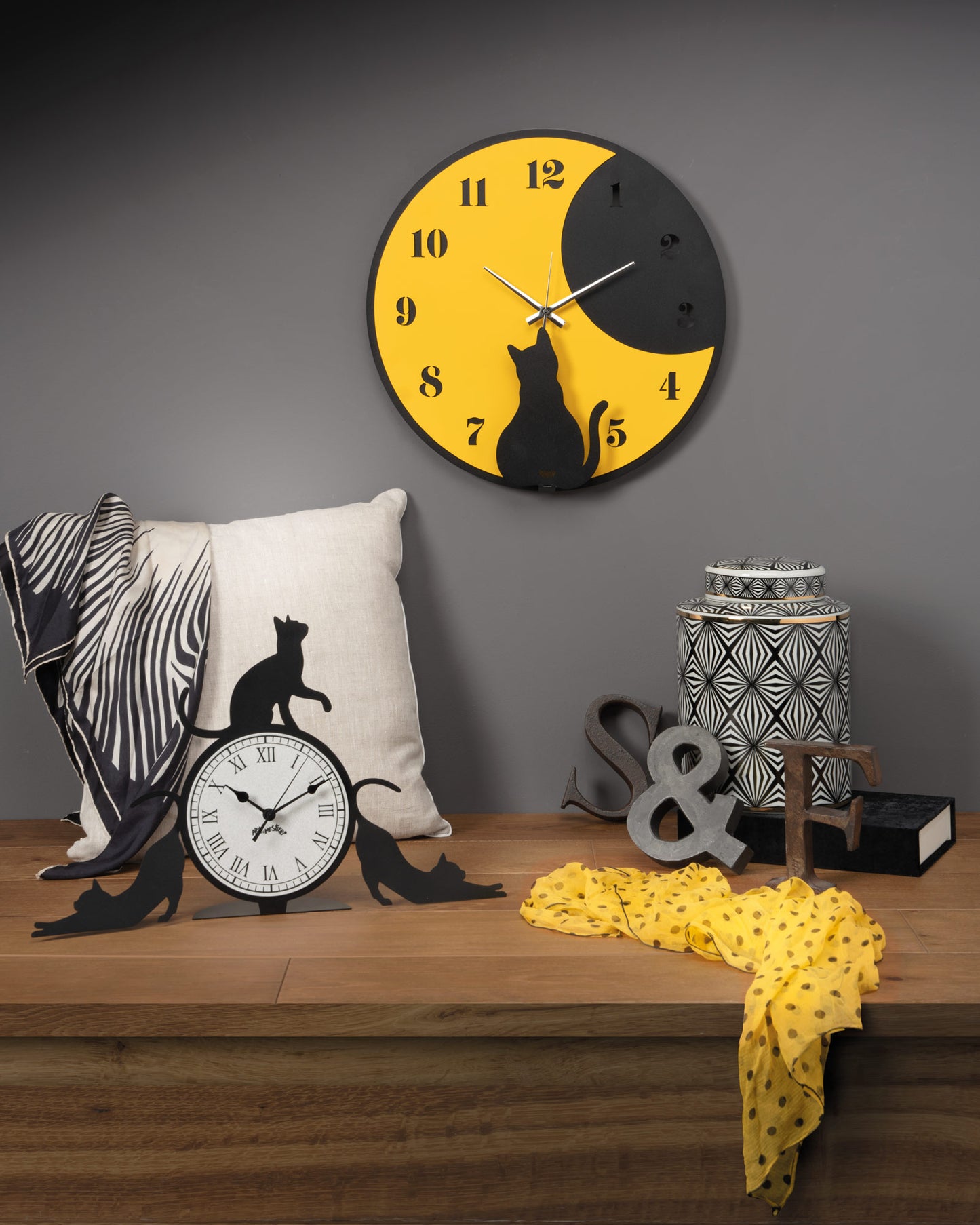 Moon Whiskers clock