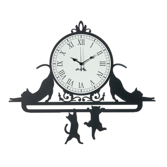 Wall clock detail Cattitude