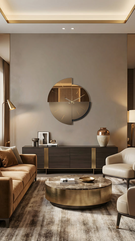 Orologio da parete Avignone Arti&Mestieri bronzo - ambientazione salotto art déco