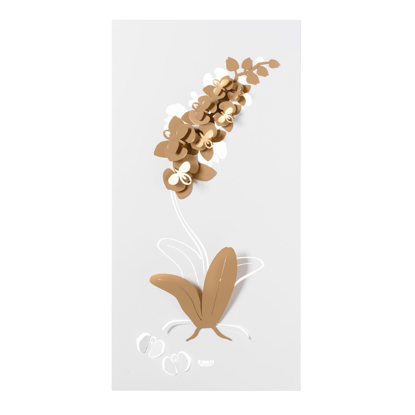 Modern Orchid Decorative Panel