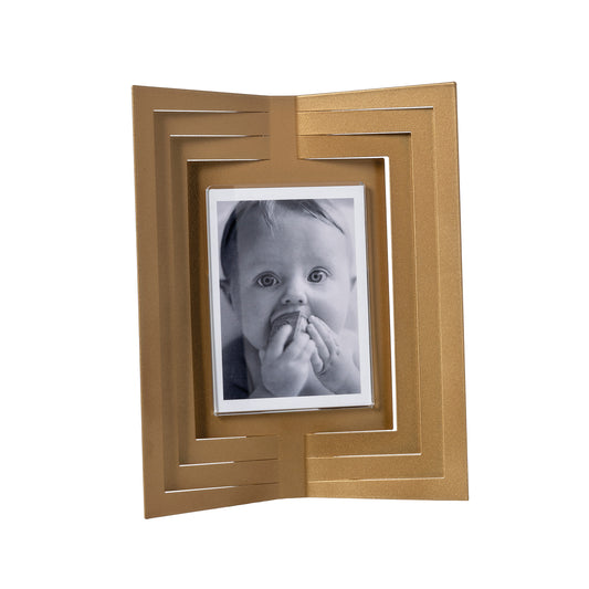 Portafoto Vibra piccolo oro laccato