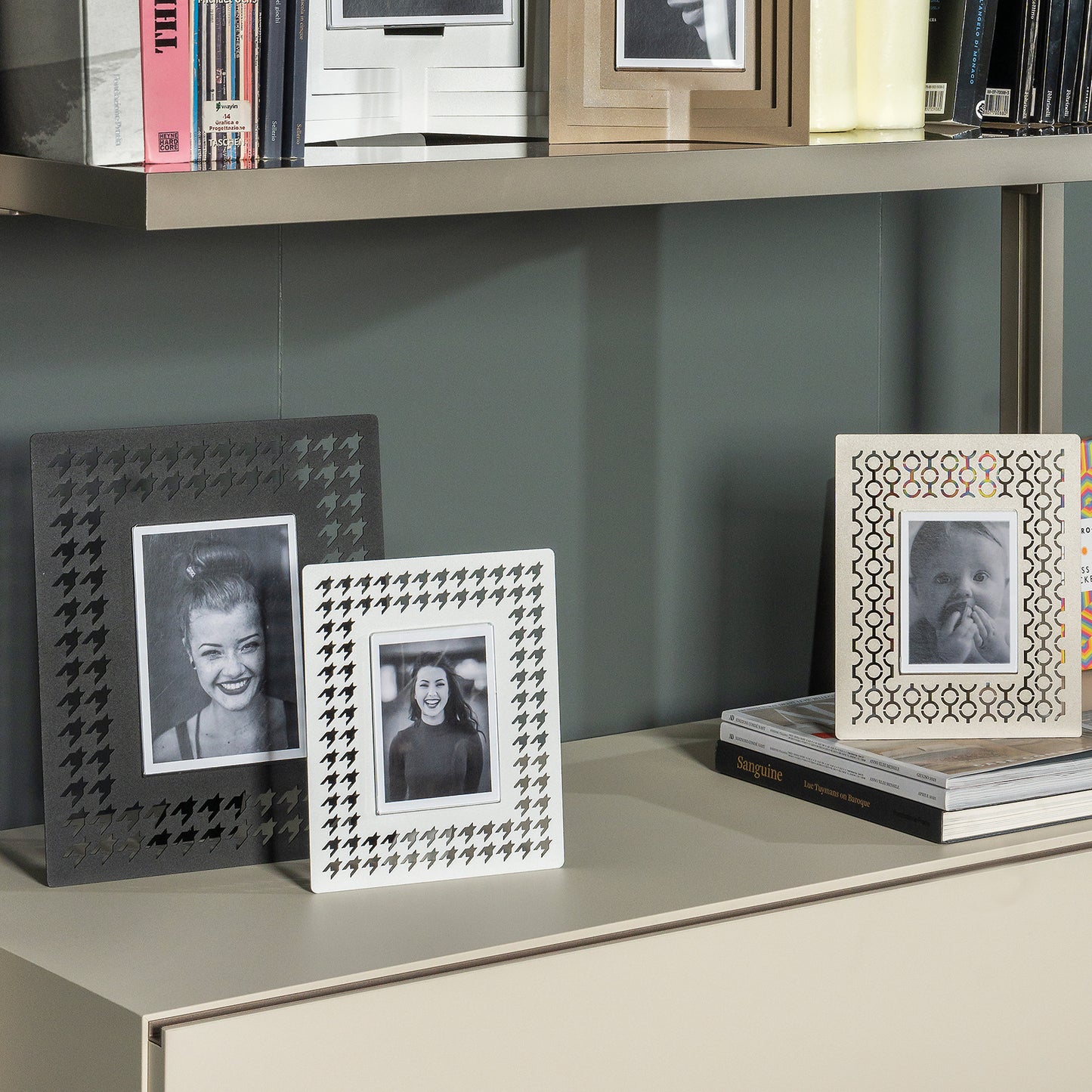 Portafoto di design Pied de Poule grande