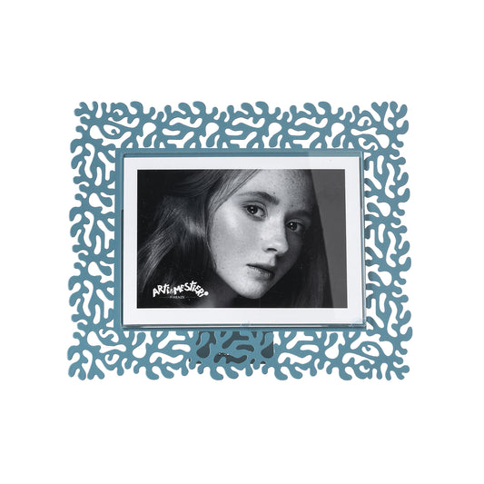 Porta foto Corallo verticale grande color blu oltremare