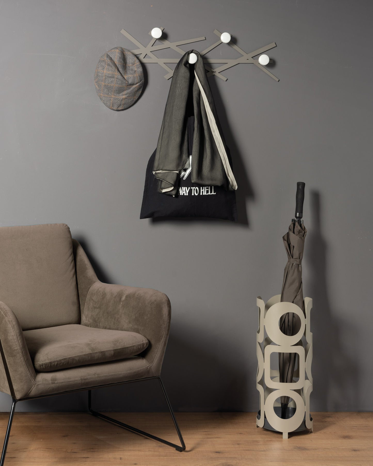 Shanghai design wall-mounted coat rack