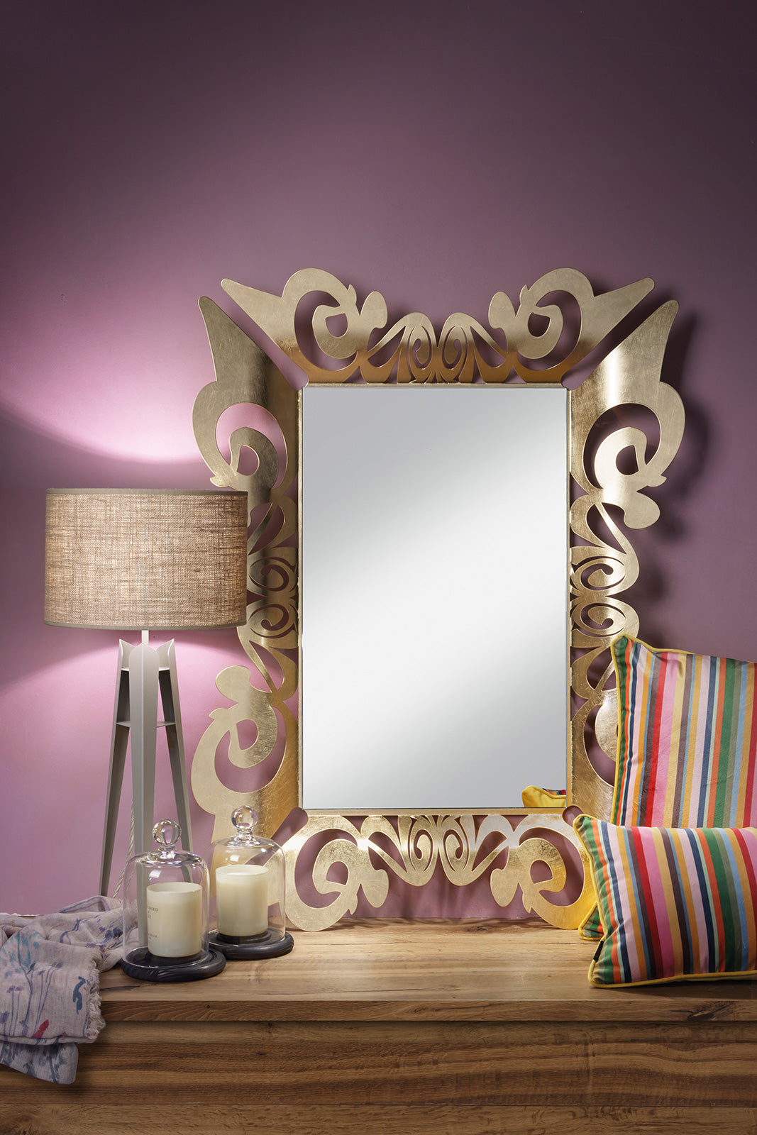 Decorated wall mirror Vanity
