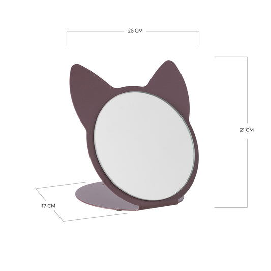 Cat Design Table Mirror