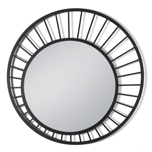 Specchio da parete Ray del colore nero