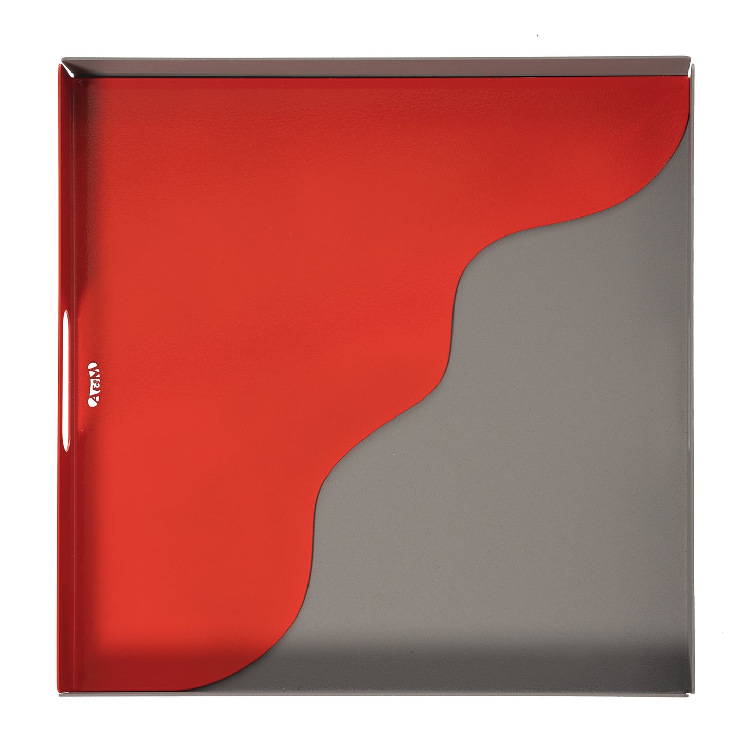 Vassoio moderno Fluid quadrato