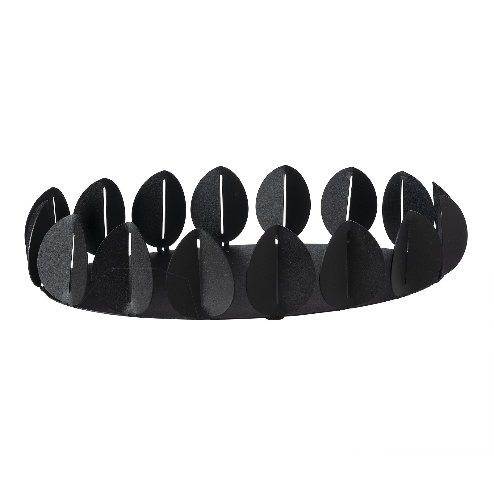 Vassoio con motivi floreali Ficus di colore nero