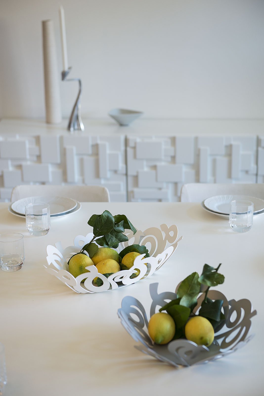 Centro tavola di design "Nastri"