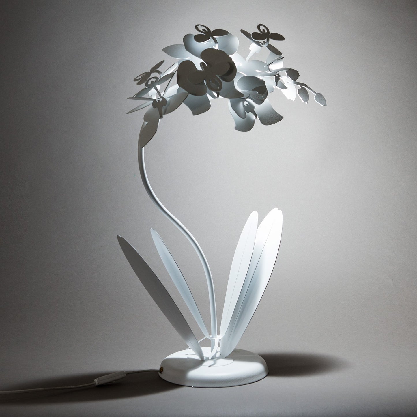 Small floral table lamp Orchidea