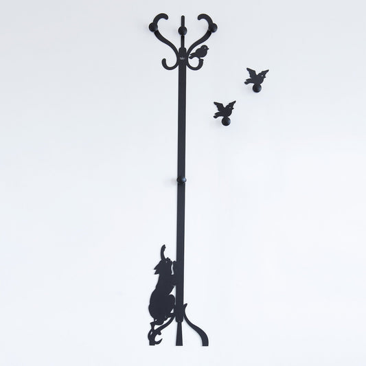 Appendiabiti in ferro battuto artigianali Romeo e gli Uccellini