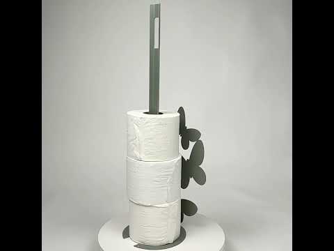 Butterflies floor toilet paper holder