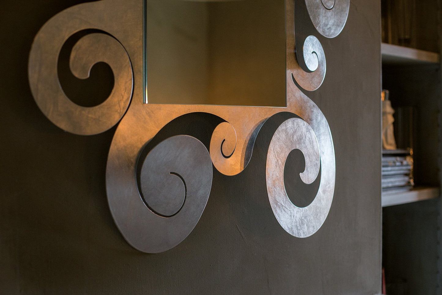 Decorated wall mirror Temple