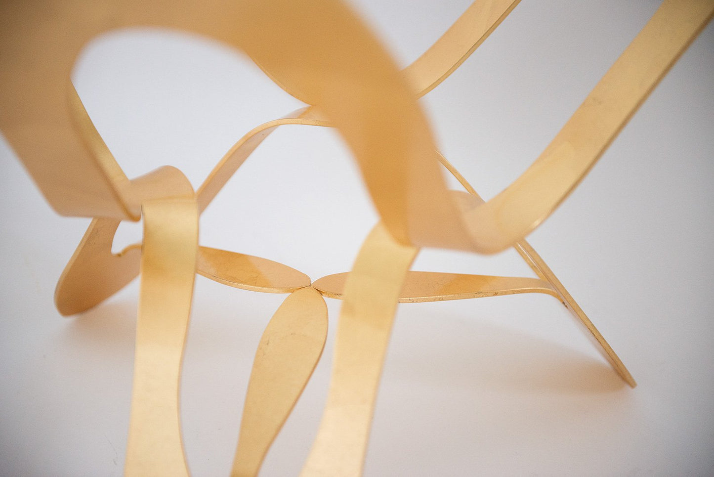 Tavolino Ninfa Foglia oro/argento