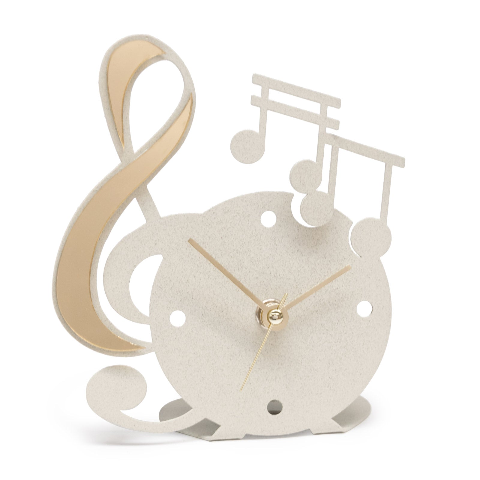 Table clock favours Music