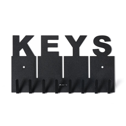 Porta chiavi con scritta Keys, color nero