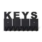 Porta chiavi con scritta Keys, color nero