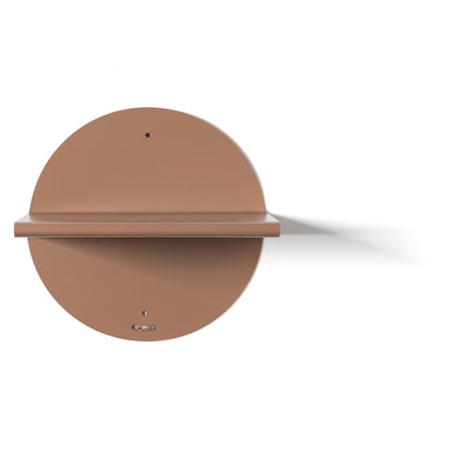 Consolle mensola moderna Pois, finitura mocha mousse