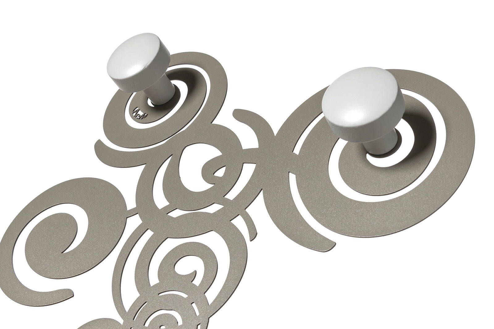 Designer coat rack Wall hooks with Arabesque curls