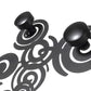 Designer coat rack Wall hooks with Arabesque curls