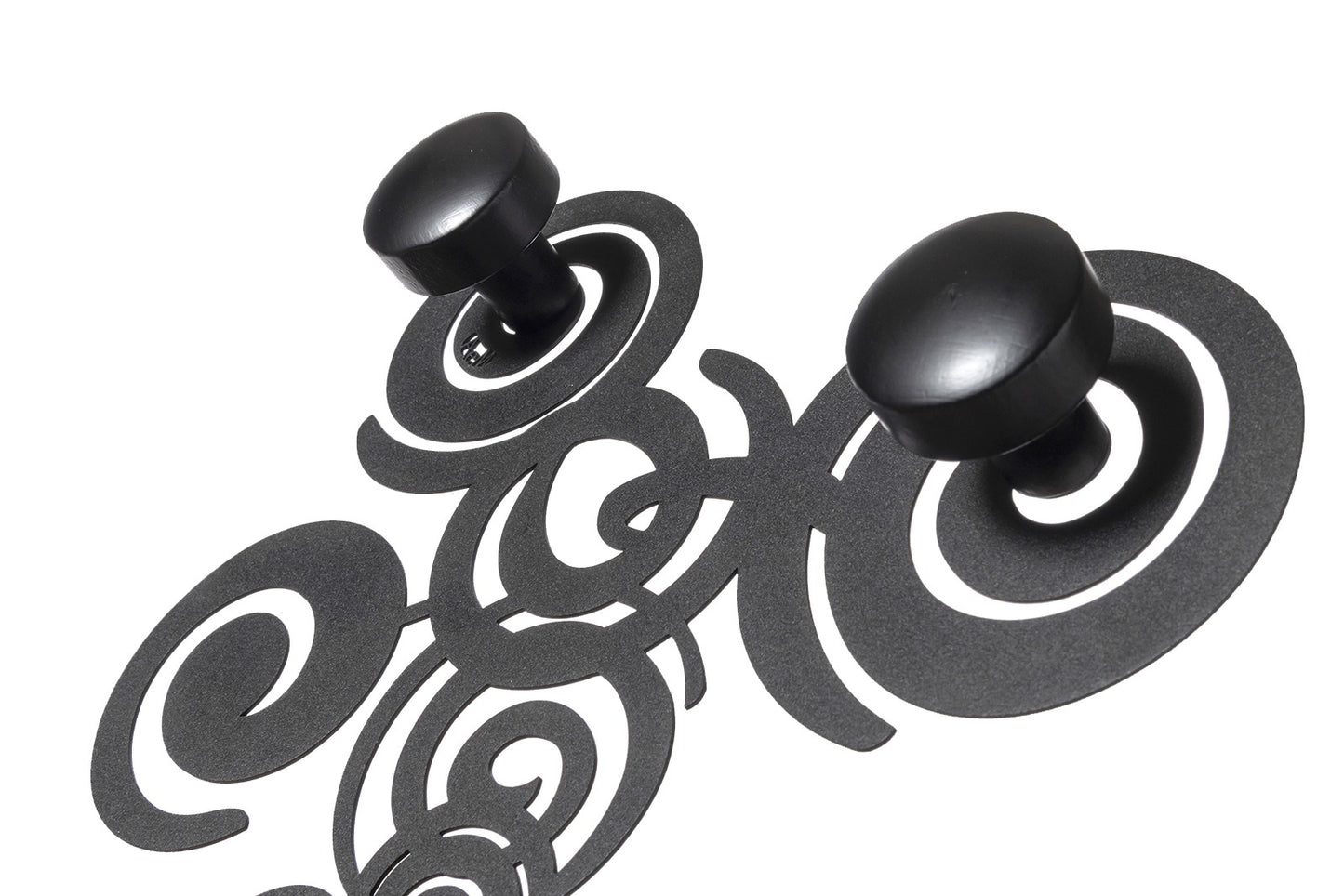 Designer coat rack Wall hooks with Arabesque curls