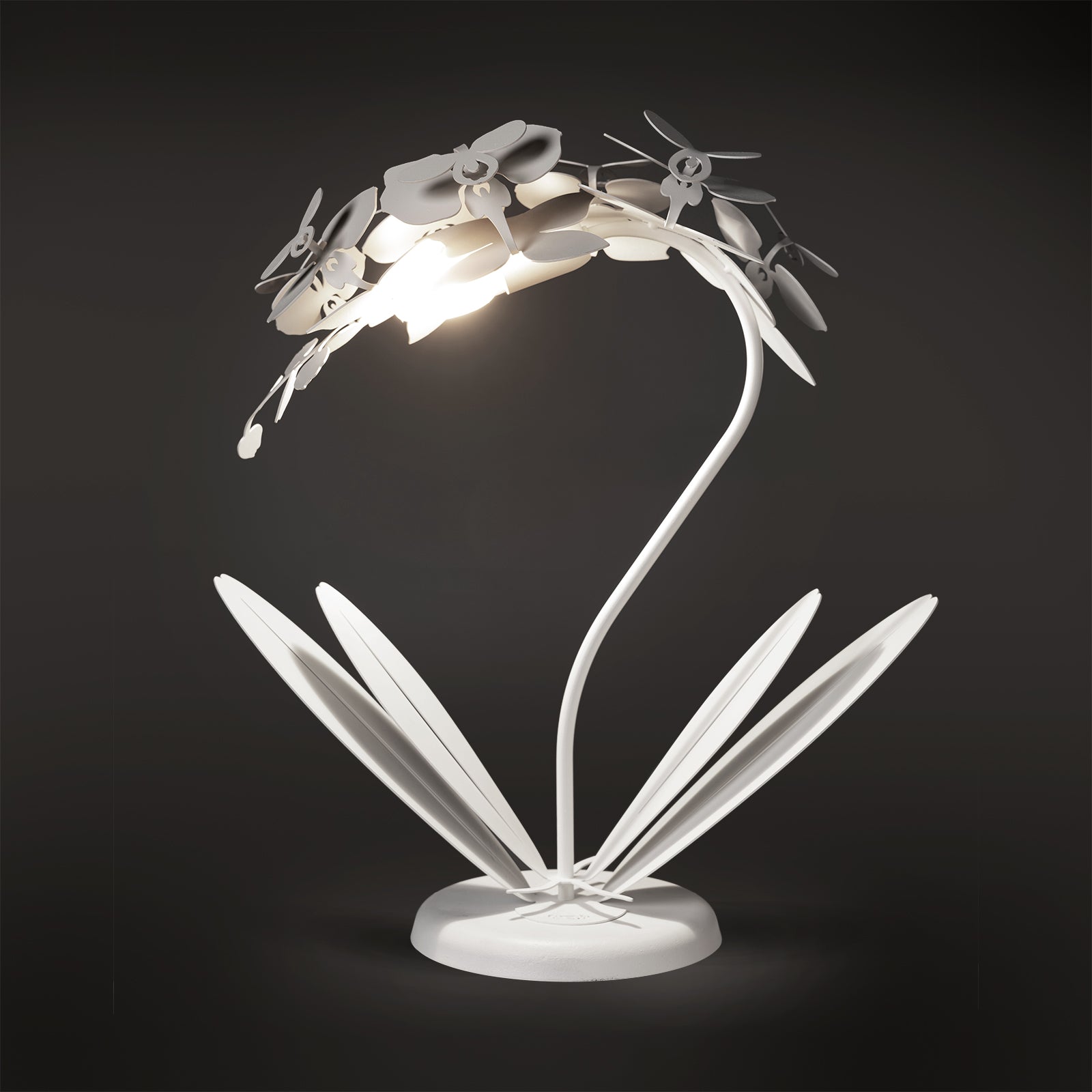 Small floral table lamp Orchidea