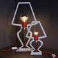 Silhouette design table lamp small