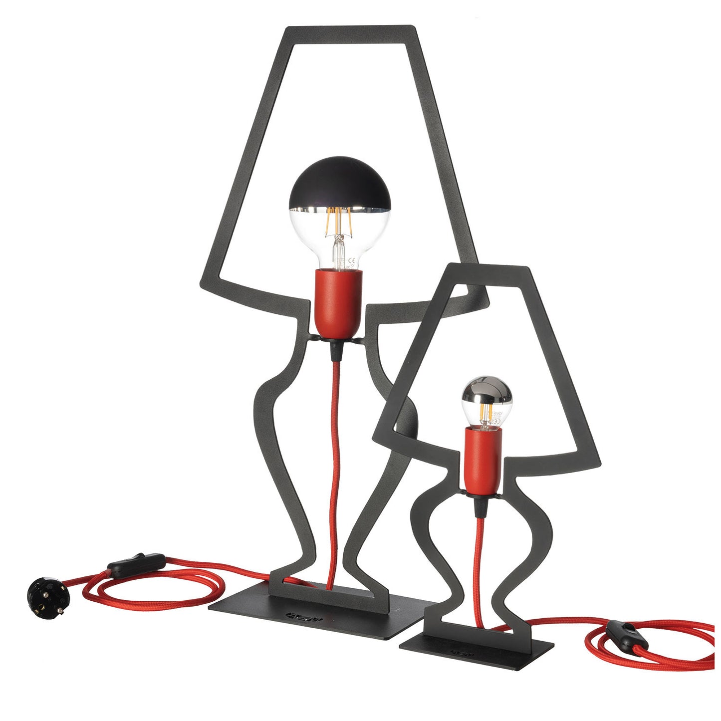 Silhouette design table lamp small