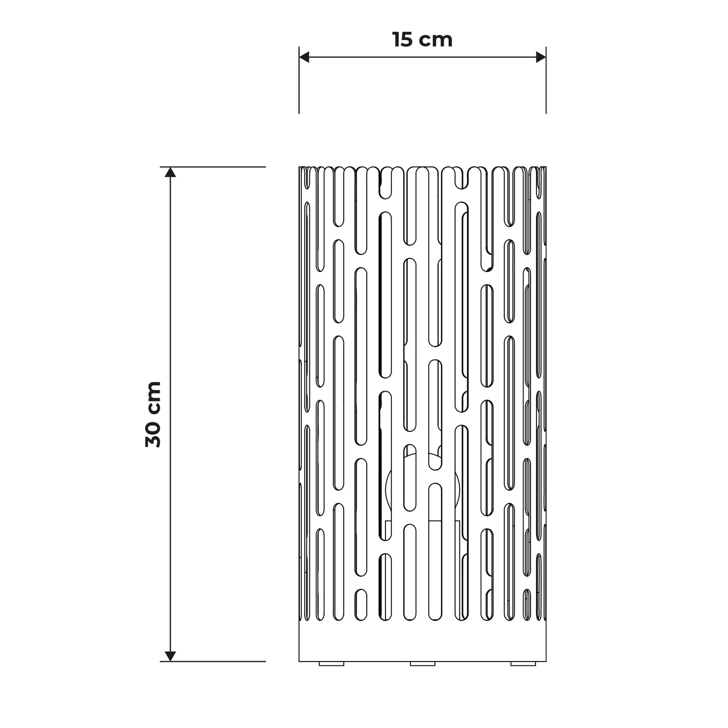 Dimensioni lampada da tavolo Kamalea di Arti&Mestieri