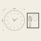 Orologio Giotto 90 Disegno quotato. Proporzioni dell'orologio