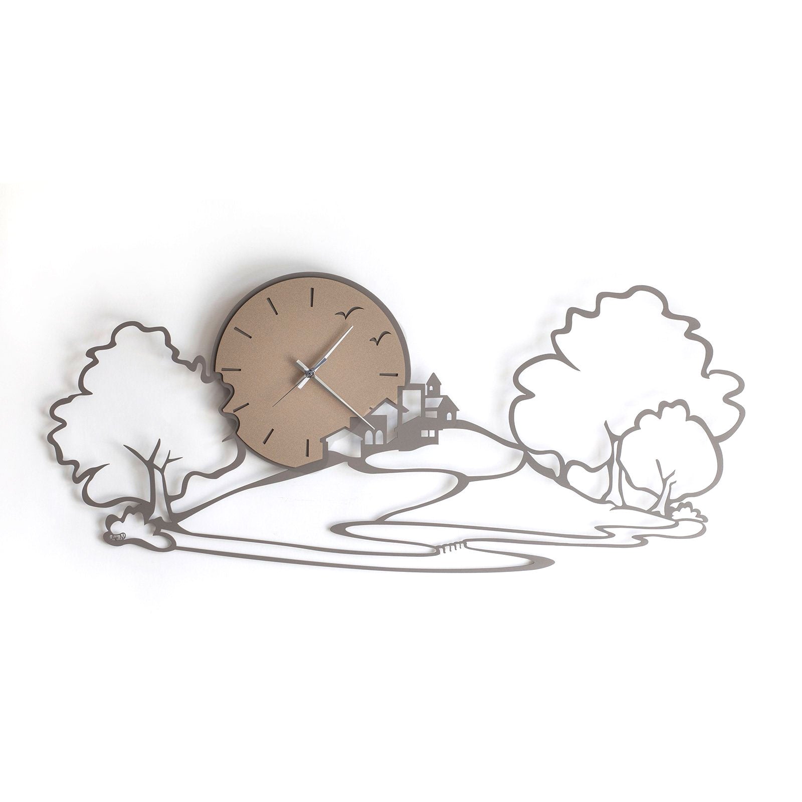 Landscape detail wall clock
