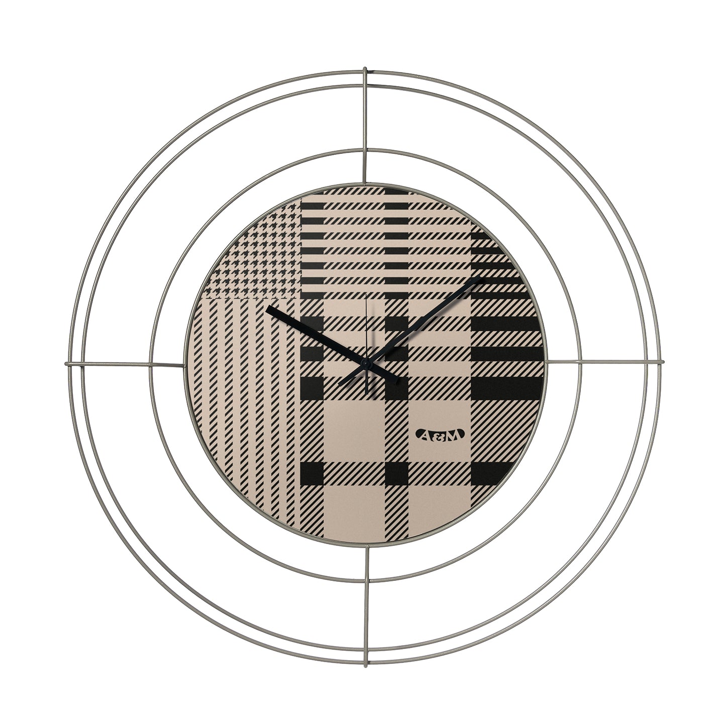 Nudo small Tartan design wall clock