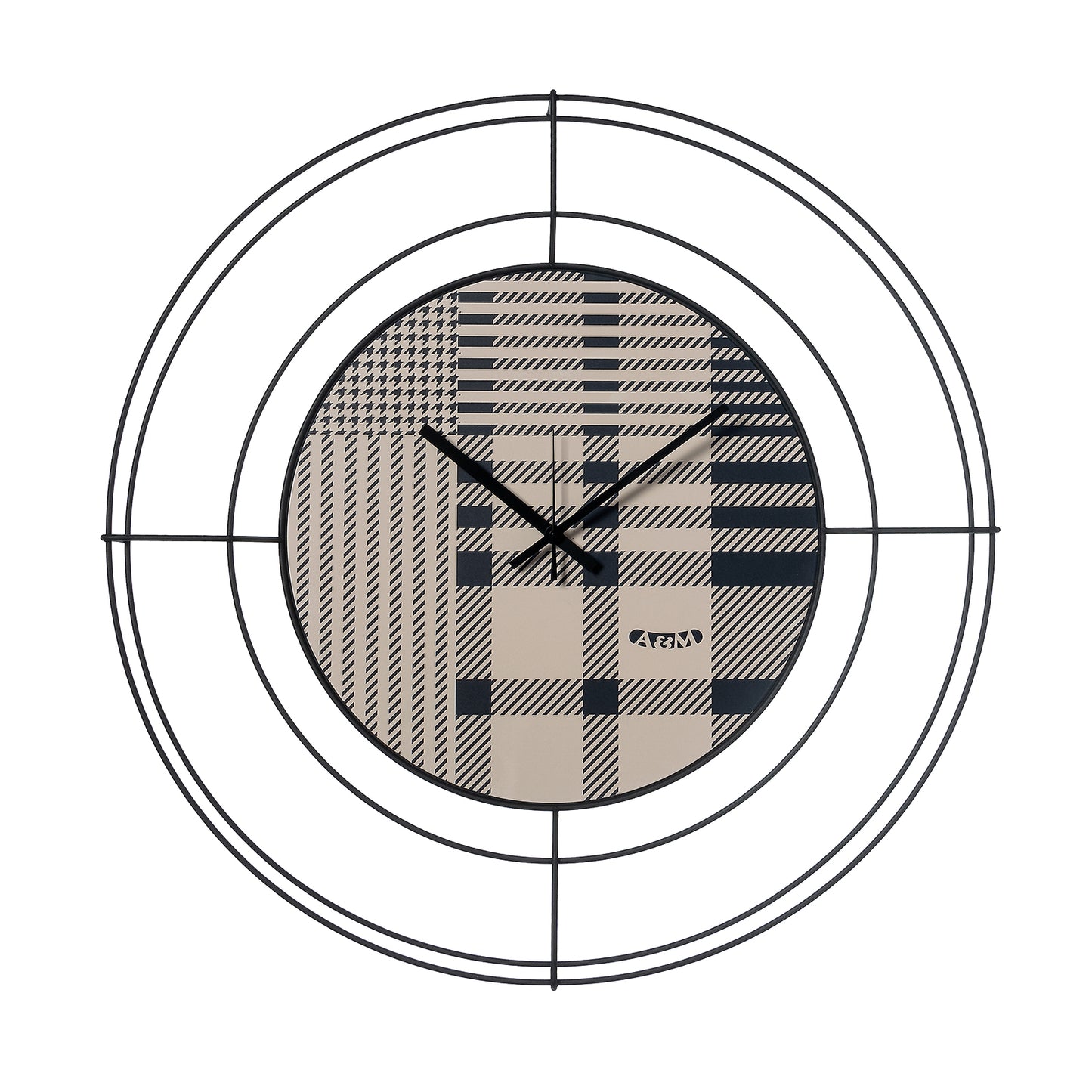 Nudo small Tartan design wall clock