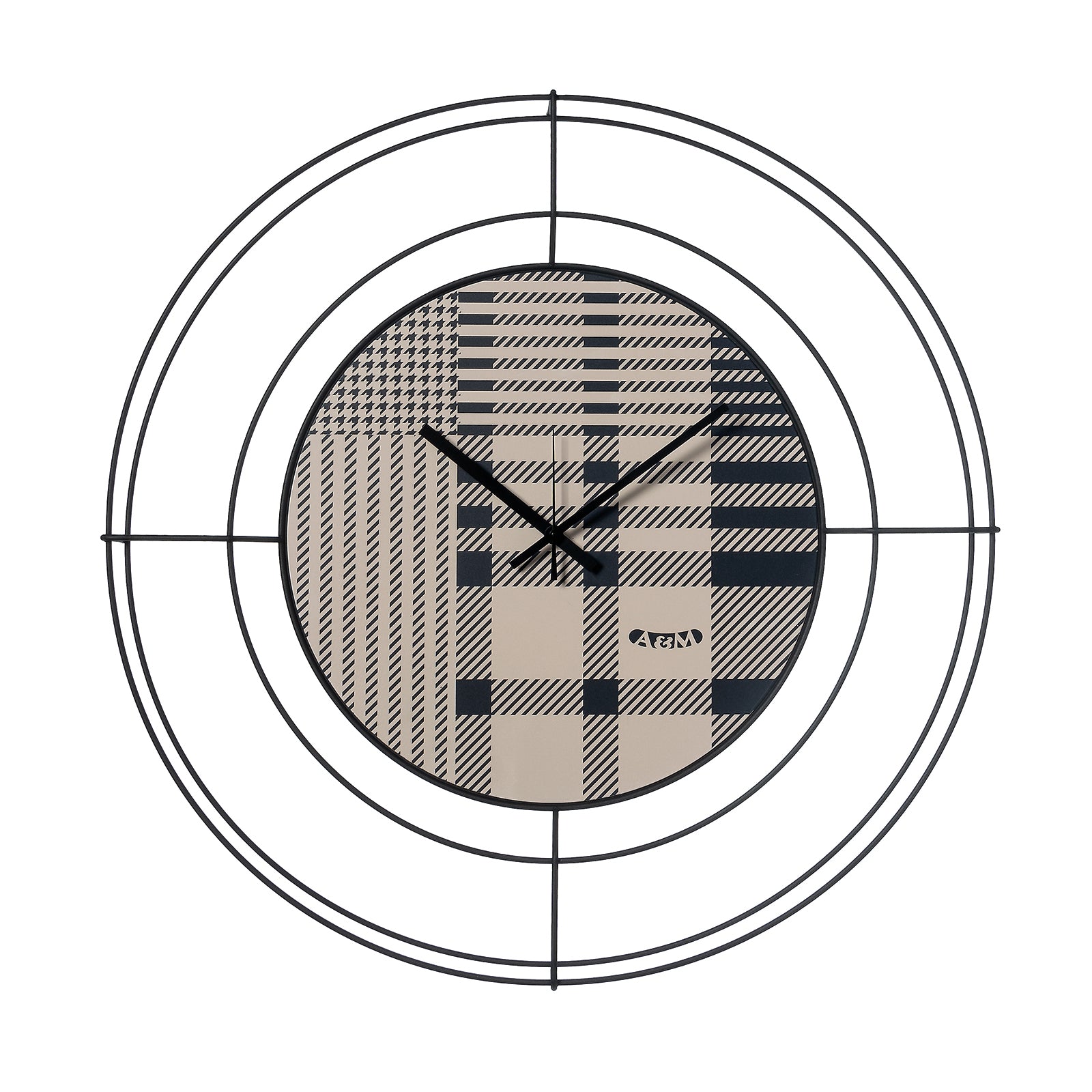 Nudo small Tartan design wall clock