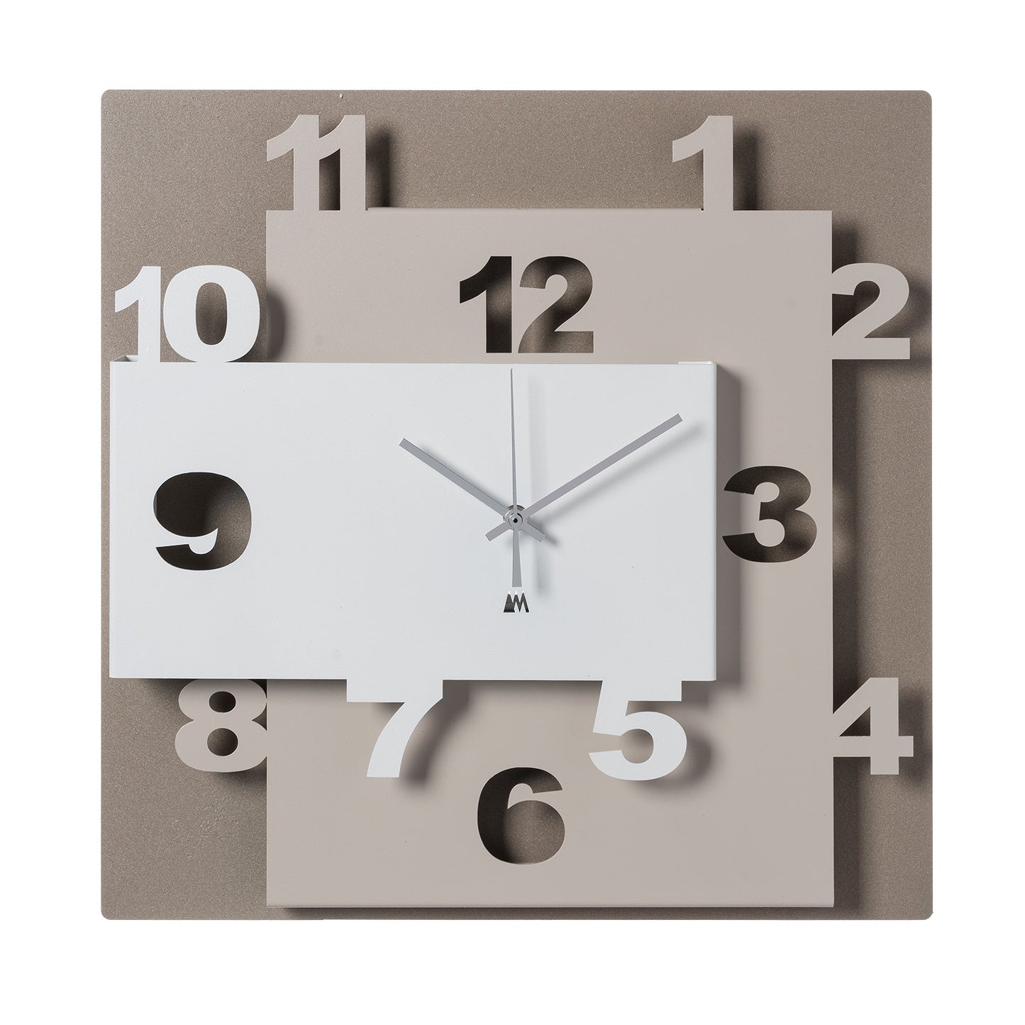 Modern wall clock Ziggurat