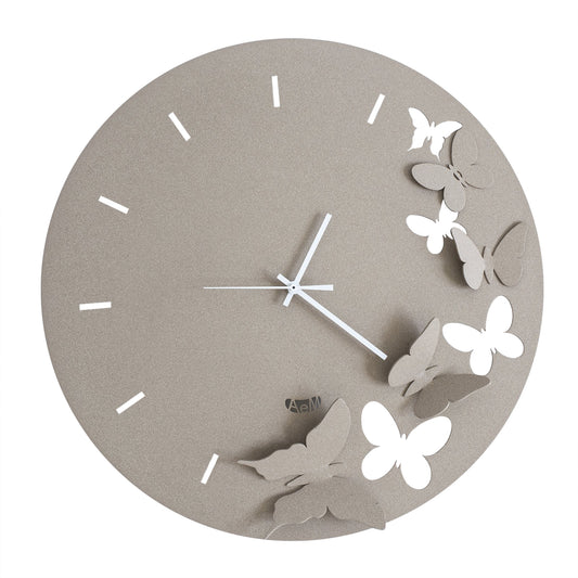 Design wall clock Butterfly Spring