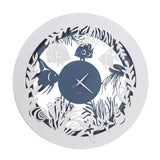 Design wall clock with little fish Neptune