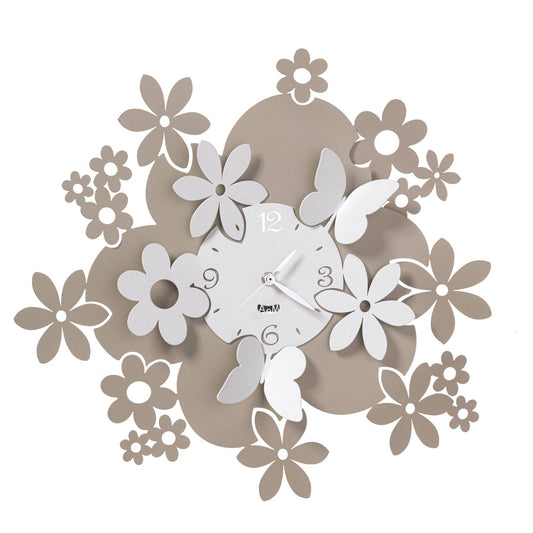 Special wall clock with flowers Daisy