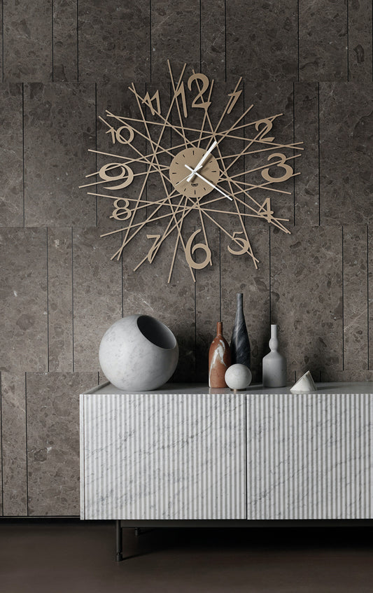 Orologio Zig Zag oro laccato